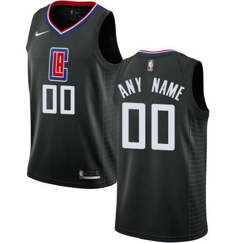 Men Nike Los Angeles Clippers Customized Swingman Black Alternate NBA Statement Edition Jersey